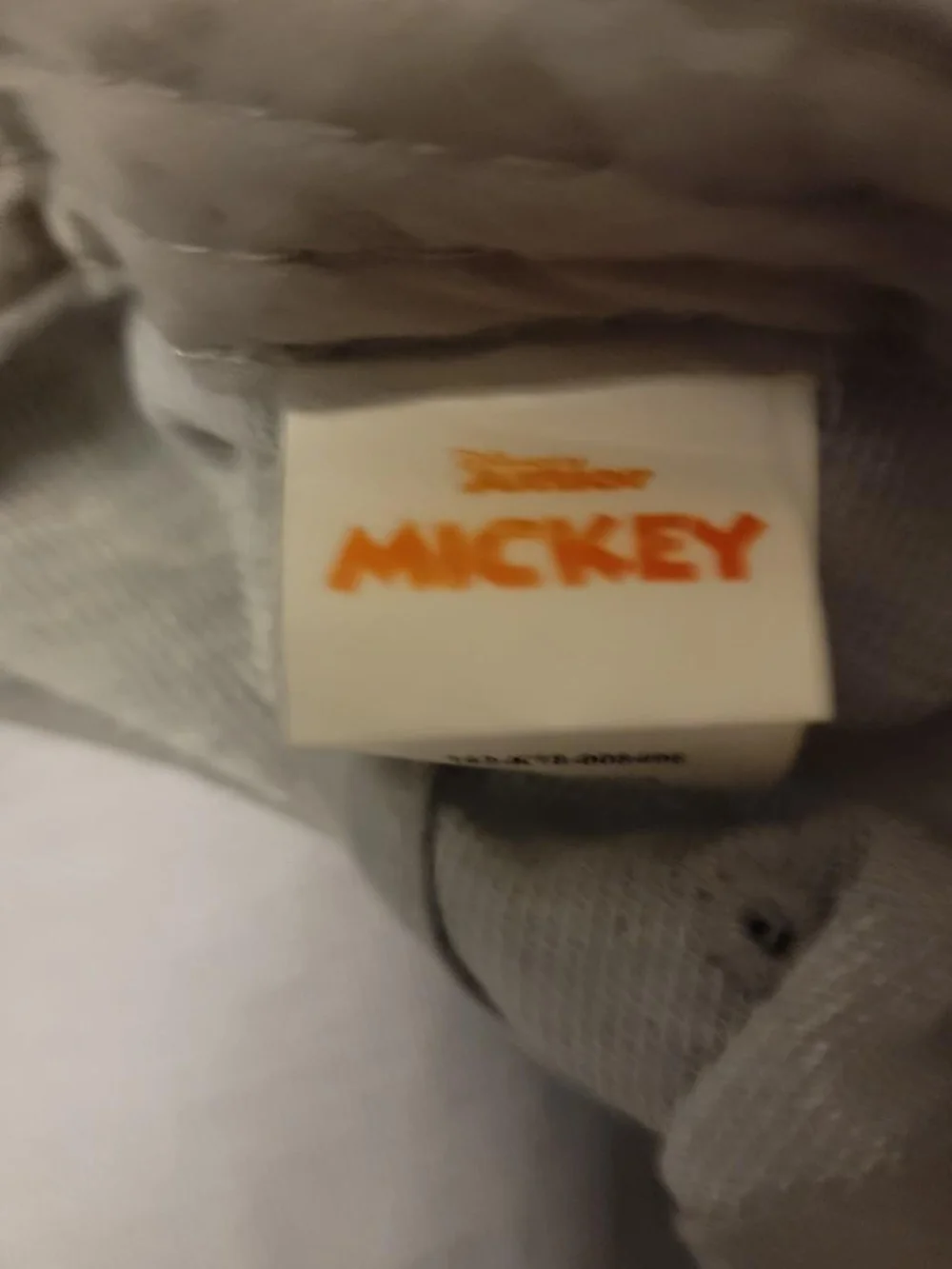 Disney Kids Grey Mickey Mouse Patterned Cap with Embroidered Character